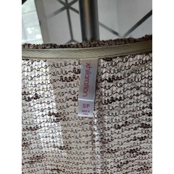 Xhilaration Womens Cardigan Sz S/P Knit top and sheer at the waist to the knee. - Picture 7 of 7